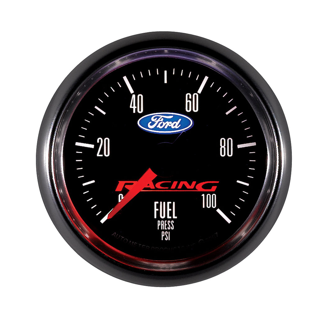 AutoMeter 880080 GAUGE, FUEL PRESS, 2 1/16", 100PSI, DIGITAL STEPPER MOTOR, FORD RACING