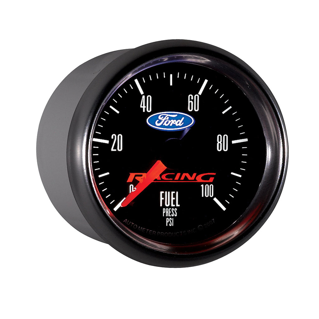 AutoMeter 880080 GAUGE, FUEL PRESS, 2 1/16", 100PSI, DIGITAL STEPPER MOTOR, FORD RACING