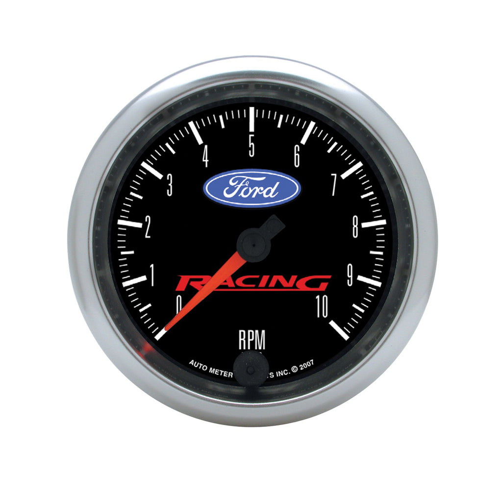 AutoMeter 880084 GAUGE, TACHOMETER, 3 3/8", 10K RPM, IN-DASH, FORD RACING
