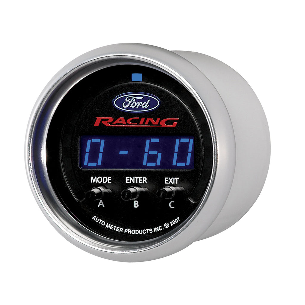 AutoMeter 880089 GAUGE, PERF METER, 2 1/16", 1/4 MILE/HP/0-60/60-0/G FORCES, DIGITAL, FORD RACING