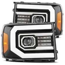 Load image into Gallery viewer, AlphaRex 880097 LED Projector Headlights in Jet Black for Select GMC Sierra