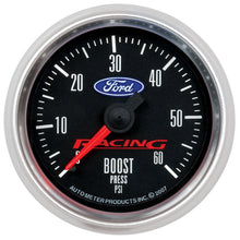 Load image into Gallery viewer, AutoMeter 880106 GAUGE, BOOST, 2 1/16", 60PSI, MECHANICAL, FORD RACING