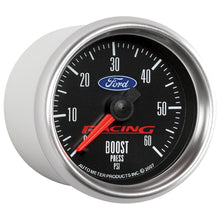 Load image into Gallery viewer, AutoMeter 880106 GAUGE, BOOST, 2 1/16", 60PSI, MECHANICAL, FORD RACING