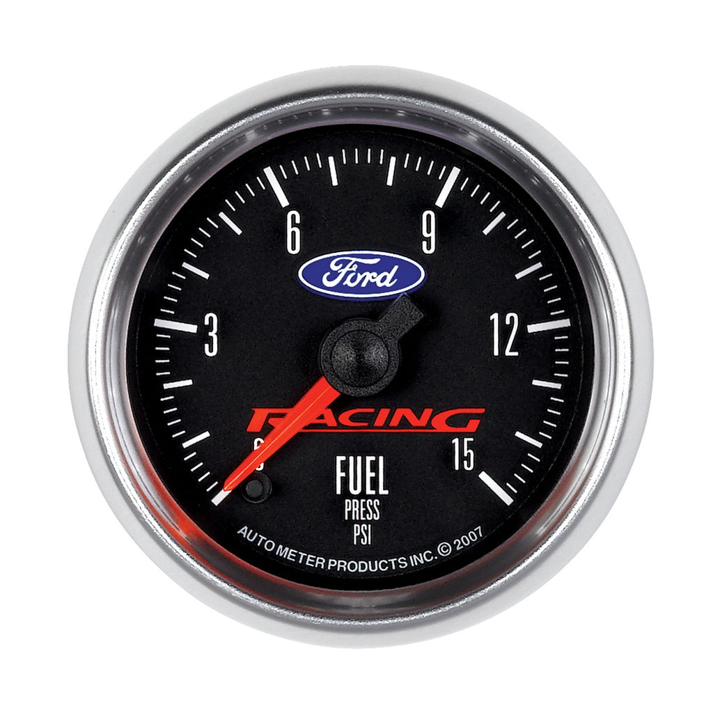 AutoMeter 880107 GAUGE, FUEL PRESS, 2 1/16", 15PSI, DIGITAL STEPPER MOTOR, FORD RACING