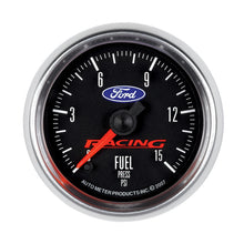 Load image into Gallery viewer, AutoMeter 880107 GAUGE, FUEL PRESS, 2 1/16", 15PSI, DIGITAL STEPPER MOTOR, FORD RACING