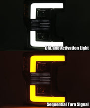 Load image into Gallery viewer, AlphaRex 880108 Projector Headlights Plank Style Design Gloss Black for Select Ford F-250 Super Duty, Ford F-350 Super Duty, Ford F-450 Super Duty, Ford F-550 Super Duty
