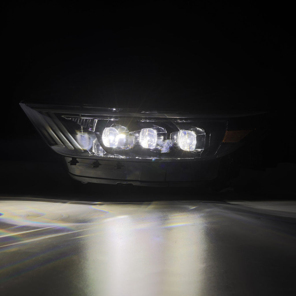 AlphaRex 880114 LED Projector Headlights in Alpha Black for Select Ford Mustang