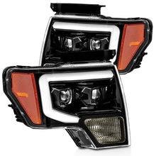 Load image into Gallery viewer, AlphaRex 880116 Projector Headlights Plank Style Design Gloss Black for Select Ford F-150