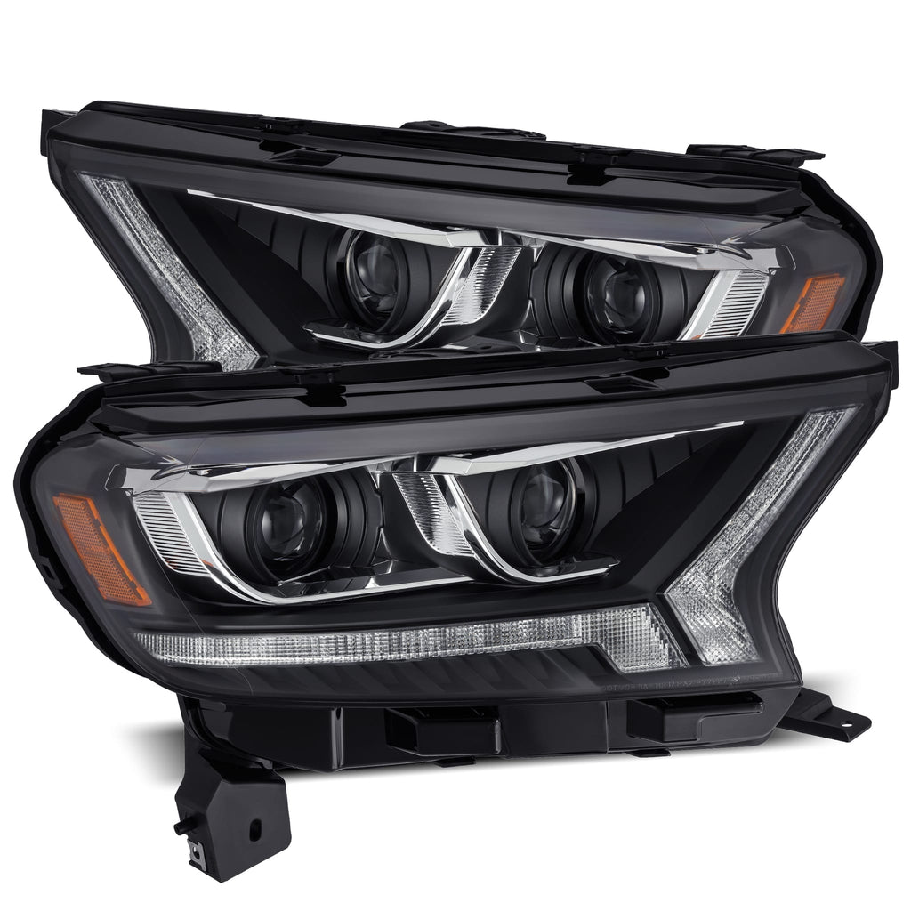 AlphaRex 880120 Projector Headlights Black for Select Ford Ranger