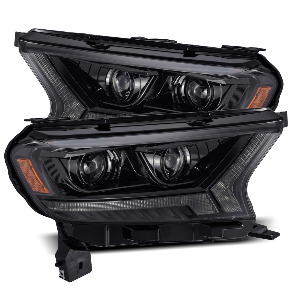 AlphaRex 880121 Projector Headlights Alpha-Black for Select Ford Ranger