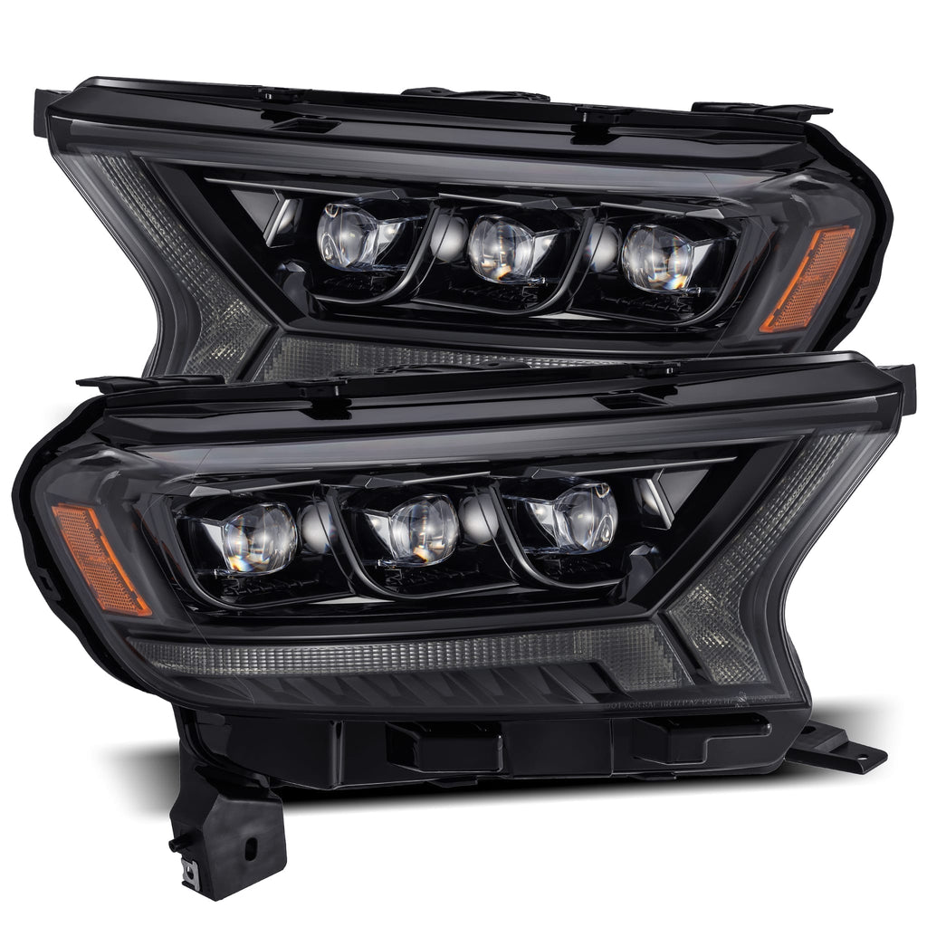 AlphaRex 880123 LED Projector Headlights in Alpha-Black for Select Ford Ranger