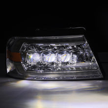 Load image into Gallery viewer, AlphaRex 880129 LED Projector Headlights in Chrome for Select Ford F-150, Lincoln Mark LT