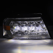 Load image into Gallery viewer, AlphaRex 880129 LED Projector Headlights in Chrome for Select Ford F-150, Lincoln Mark LT