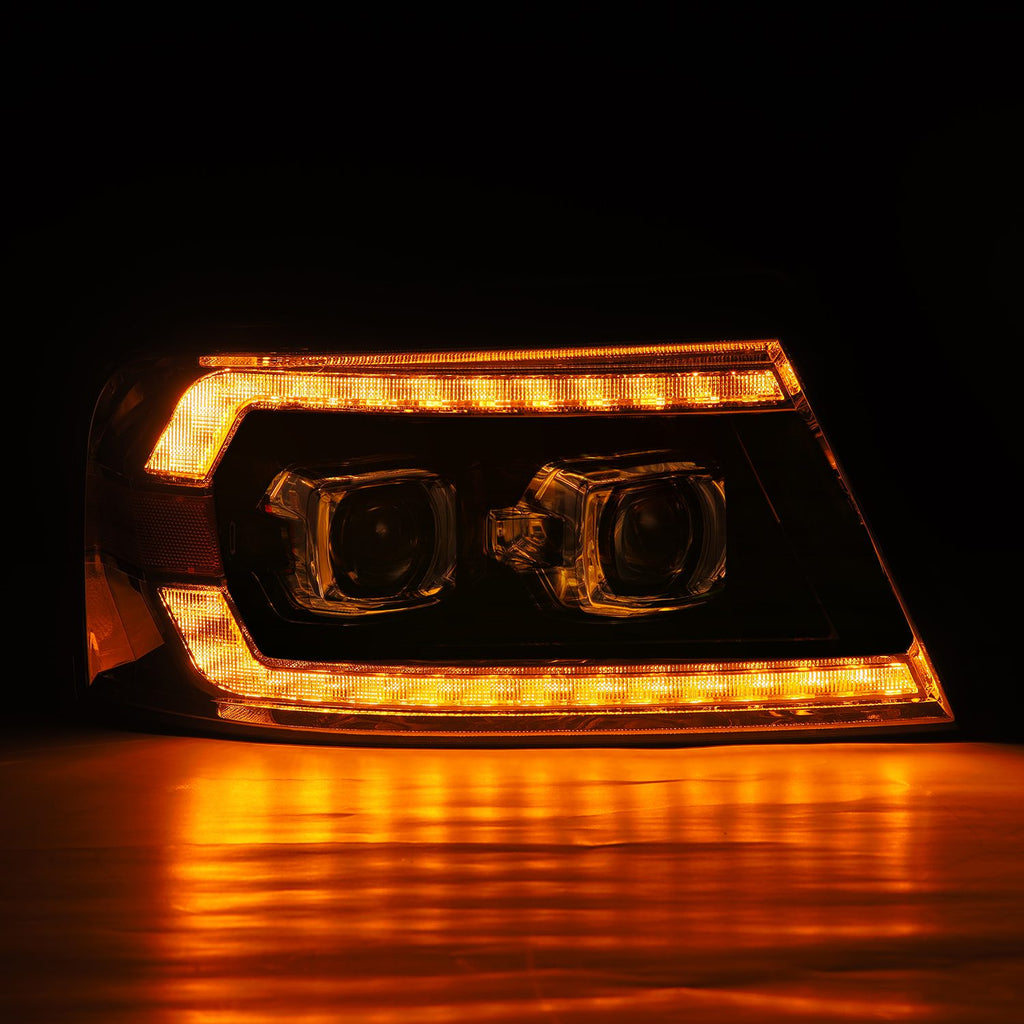 AlphaRex 880131 Projector Headlights Black for Select Ford F-150, Lincoln Mark LT