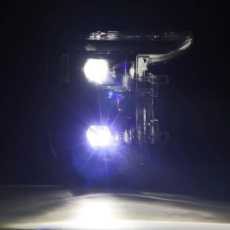 AlphaRex 880139 Projector Headlights Black for Select Ford F-150