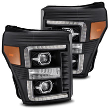 Load image into Gallery viewer, AlphaRex 880142 Projector Headlights Plank Style Design Black for Select Ford F-250 Super Duty, Ford F-350 Super Duty, Ford F-450 Super Duty, Ford F-550 Super Duty