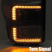 Load image into Gallery viewer, AlphaRex 880146 LED Projector Headlights Plank Style Design Black for Select Ford F-250 Super Duty, Ford F-350 Super Duty, Ford F-450 Super Duty, Ford F-550 Super Duty