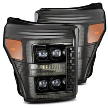 Load image into Gallery viewer, AlphaRex 880147 LED Projector Headlights in Alpha- Black for Select Ford F-250 Super Duty, Ford F-350 Super Duty, Ford F-450 Super Duty, Ford F-550 Super Duty