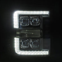 Load image into Gallery viewer, AlphaRex 880147 LED Projector Headlights in Alpha- Black for Select Ford F-250 Super Duty, Ford F-350 Super Duty, Ford F-450 Super Duty, Ford F-550 Super Duty