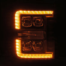 Load image into Gallery viewer, AlphaRex 880147 LED Projector Headlights in Alpha- Black for Select Ford F-250 Super Duty, Ford F-350 Super Duty, Ford F-450 Super Duty, Ford F-550 Super Duty