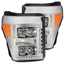 Load image into Gallery viewer, AlphaRex 880148 LED Projector Headlights in Chrome for Select Ford F-250 Super Duty, Ford F-350 Super Duty, Ford F-450 Super Duty, Ford F-550 Super Duty