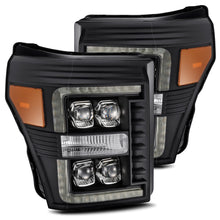 Load image into Gallery viewer, AlphaRex 880149 LED Projector Headlights in Black for Select Ford F-250 Super Duty, Ford F-350 Super Duty, Ford F-450 Super Duty, Ford F-550 Super Duty