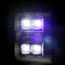 Load image into Gallery viewer, AlphaRex 880149 LED Projector Headlights in Black for Select Ford F-250 Super Duty, Ford F-350 Super Duty, Ford F-450 Super Duty, Ford F-550 Super Duty