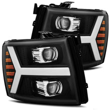 Load image into Gallery viewer, AlphaRex 880205 Projector Headlights Plank Style Design Black for Select Chevrolet Silverado 1500, Chevrolet Silverado 2500, Chevrolet Silverado 3500, Chevrolet Silverado HD