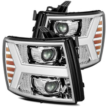Load image into Gallery viewer, AlphaRex 880222 Projector Headlights Chrome for Select Chevrolet Silverado 1500, Chevrolet Silverado 2500, Chevrolet Silverado 3500, Chevrolet Silverado HD