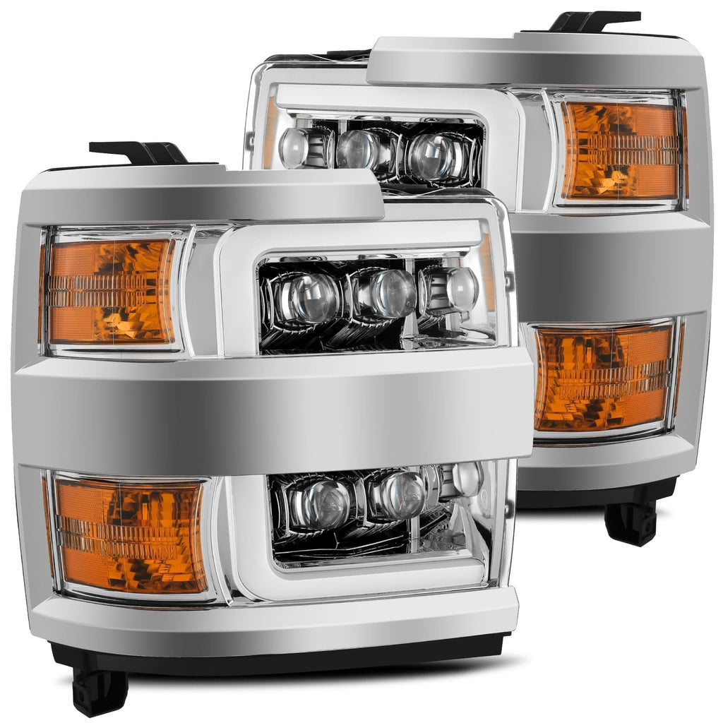 AlphaRex 880228 LED Projector Headlights in chrome for Select Chevrolet Silverado 2500, Chevrolet Silverado HD, Chevrolet Silverado 3500, Chevrolet Silverado HD
