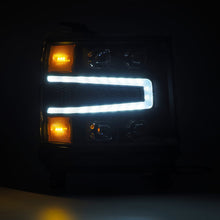 Load image into Gallery viewer, AlphaRex 880237 LED Projector Headlights in Black for Select Chevrolet Silverado