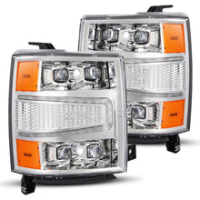 Load image into Gallery viewer, AlphaRex 880240 LED Projector Headlights in Chrome for Select Chevrolet Silverado