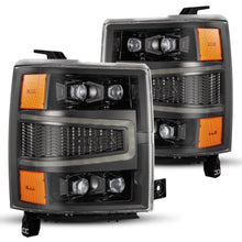 Load image into Gallery viewer, AlphaRex 880241 LED Projector Headlights in Alpha-Black for Select Chevrolet Silverado