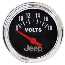Load image into Gallery viewer, AutoMeter 880242 GAUGE, VOLTMETER, 2 1/16", 18V, ELEC, JEEP