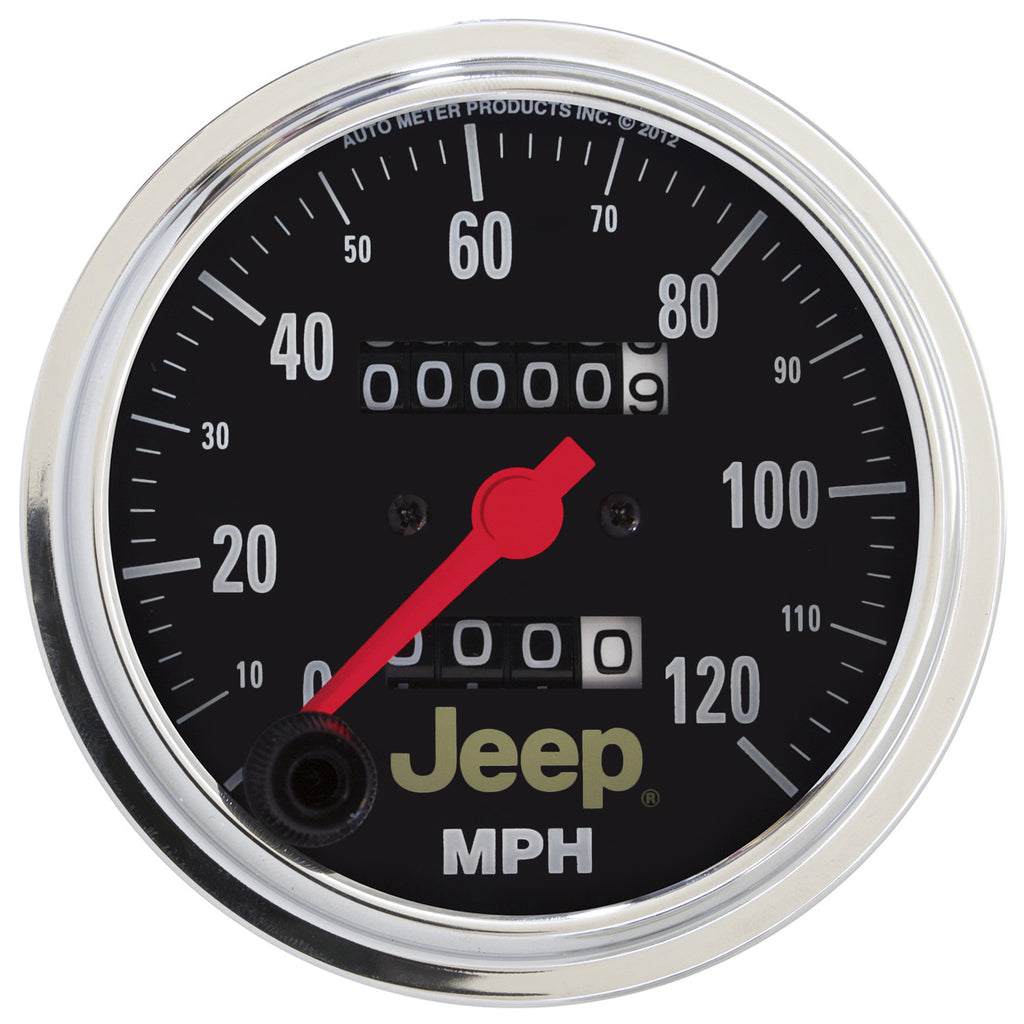 AutoMeter 880245 GAUGE, SPEEDOMETER, 3 3/8", 120MPH, MECHANICAL, JEEP