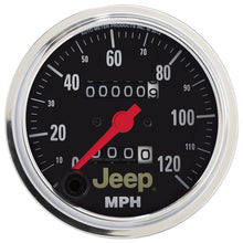 Load image into Gallery viewer, AutoMeter 880245 GAUGE, SPEEDOMETER, 3 3/8", 120MPH, MECHANICAL, JEEP