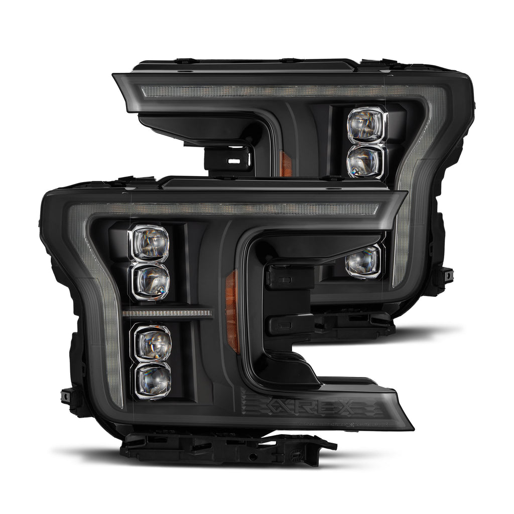 AlphaRex 880248 Projector Headlights Black for Select Ford F-150