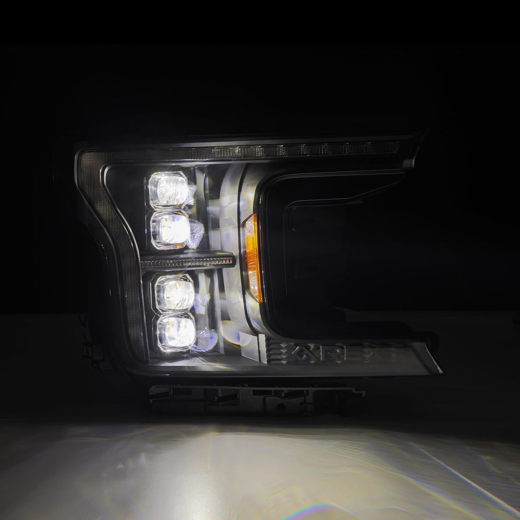 AlphaRex 880248 Projector Headlights Black for Select Ford F-150