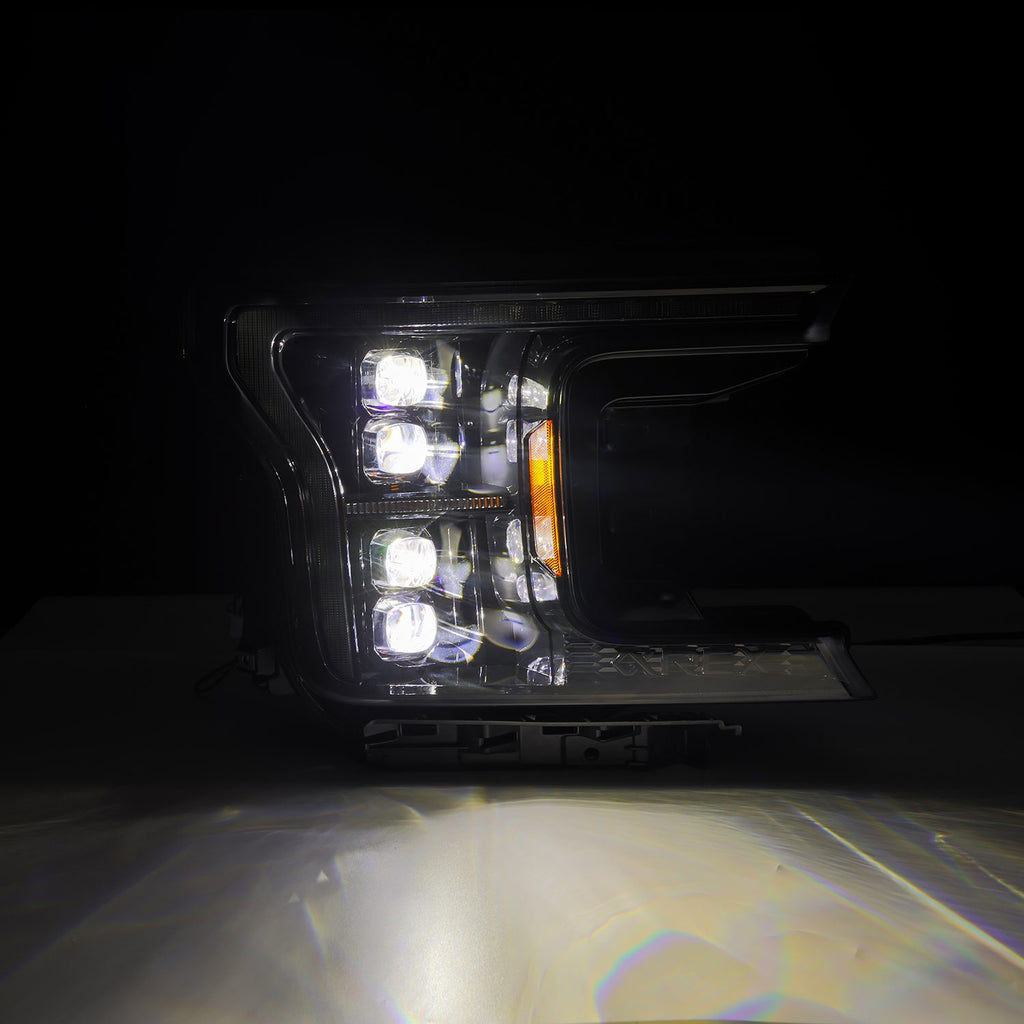 AlphaRex 880249 Projector Headlights Alpha-Black for Select Ford F-150