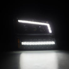 Load image into Gallery viewer, AlphaRex 880254 Projector Headlights Alpha-Black for Select Chevrolet Avalanche 1500, Chevrolet Silverado 1500, Chevrolet Silverado 2500, Chevrolet Silverado