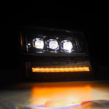 Load image into Gallery viewer, AlphaRex 880254 Projector Headlights Alpha-Black for Select Chevrolet Avalanche 1500, Chevrolet Silverado 1500, Chevrolet Silverado 2500, Chevrolet Silverado