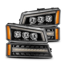 Load image into Gallery viewer, AlphaRex 880256 Projector Headlights Black for Select Chevrolet Avalanche 1500, Chevrolet Silverado 1500, Chevrolet Silverado 2500, Chevrolet Silverado