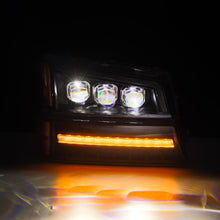 Load image into Gallery viewer, AlphaRex 880256 Projector Headlights Black for Select Chevrolet Avalanche 1500, Chevrolet Silverado 1500, Chevrolet Silverado 2500, Chevrolet Silverado