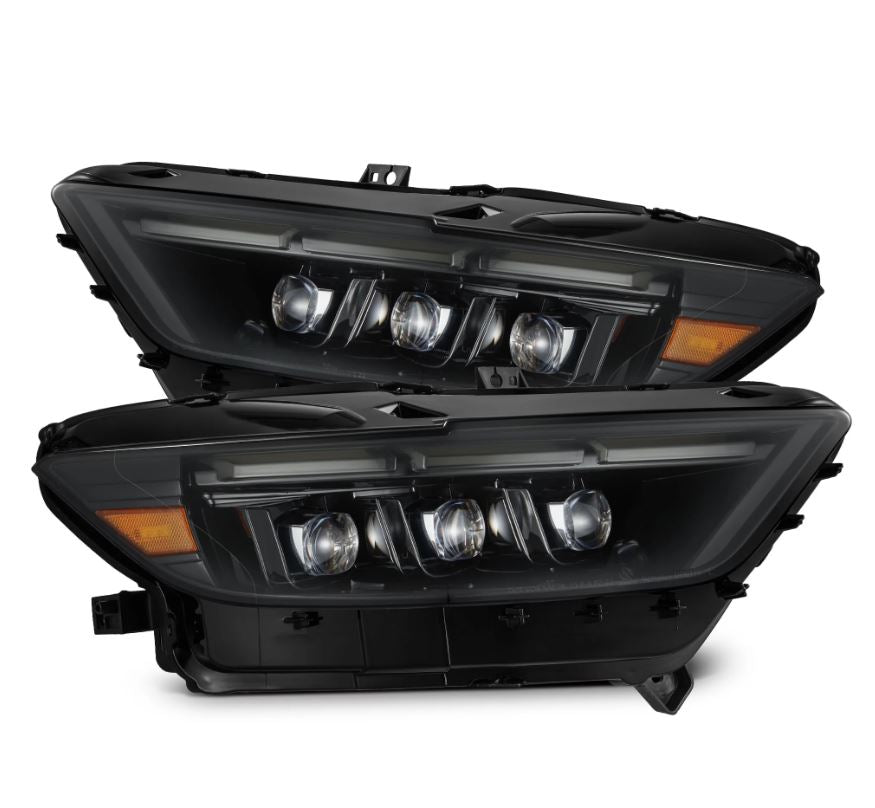 AlphaRex 880261 Projector Headlights Alpha-Black for Select Ford Mustang