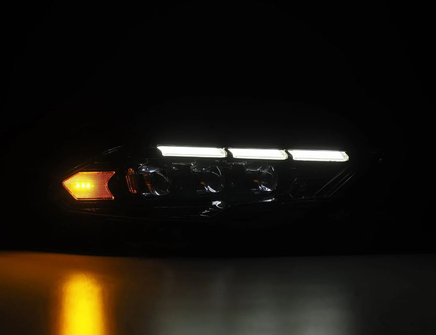 AlphaRex 880263 Projector Headlights Alpha-Black for Select Ford Mustang