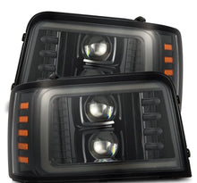 Load image into Gallery viewer, AlphaRex 880265 Projector Headlights Plank Style Design Alpha Black for Select Ford Bronco, Ford F-150, Ford F-250, Ford F-350