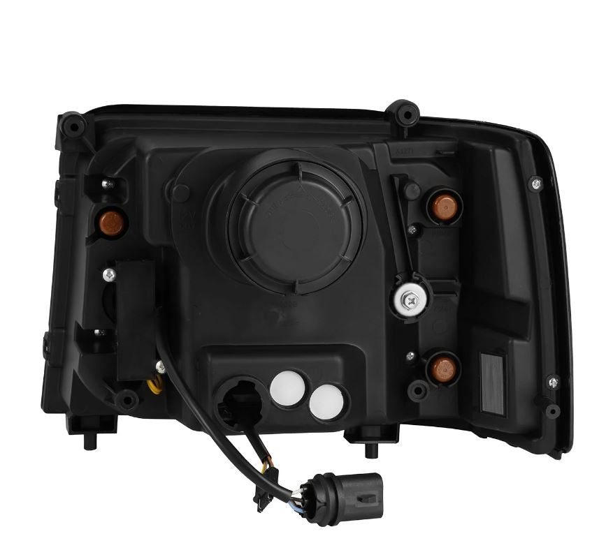 AlphaRex 880266 Projector Headlights Plank Style Design Black for Select Ford Bronco, Ford F-150, Ford F-250, Ford F-350