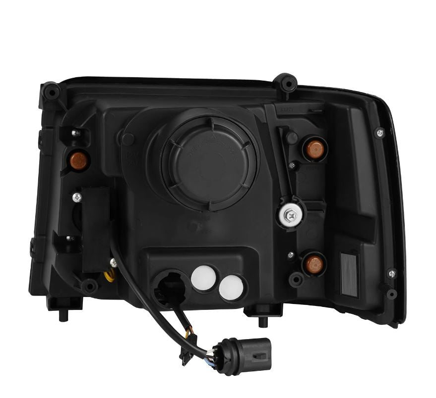 AlphaRex 880267 Projector Headlights Alpha Black for Select Ford Bronco, Ford F-150, Ford F-250, Ford F-350