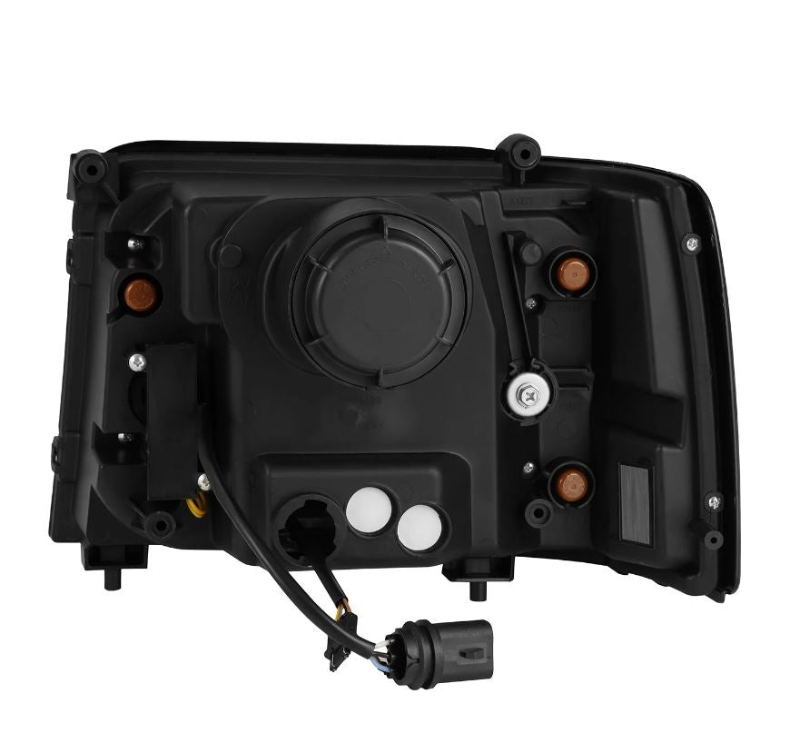 AlphaRex 880268 Projector Headlights Black for Select Ford Bronco, Ford F-150, Ford F-250, Ford F-350