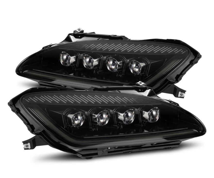 AlphaRex 880272 Projector Headlights Alpha-Black for Select Honda S2000